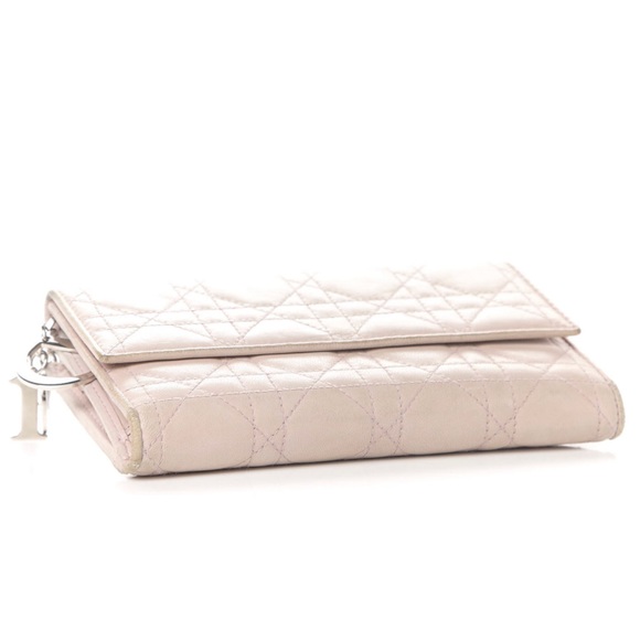 Authentic Lady Dior Cannage Lambskin Long Wallet - Picture 2 of 9